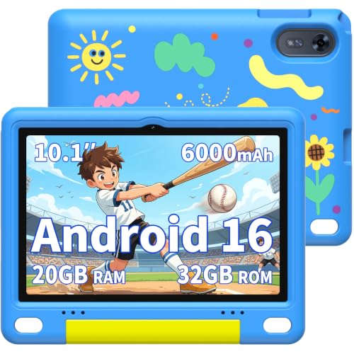 SVITOO �L�b�Y�^�u���b�g 10�C���` Wi-Fi���f�� Android16 �q�������m��p �y�ی�Ґ����t�����ϏՌ�EVA�P�[�X�z