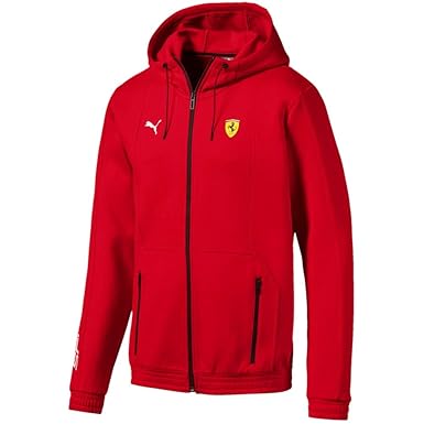 Buy PUMA Men's Scuderia Ferrari SF Hooded Sweat Jacket, Rosso Corsa, S at  Amazon.in