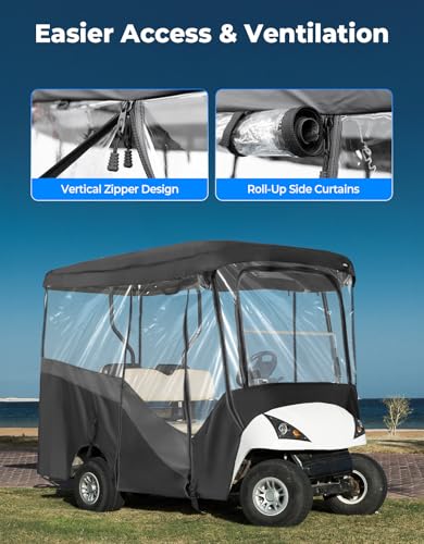 KEMIMOTO 4 Passenger Golf Cart Enclosure