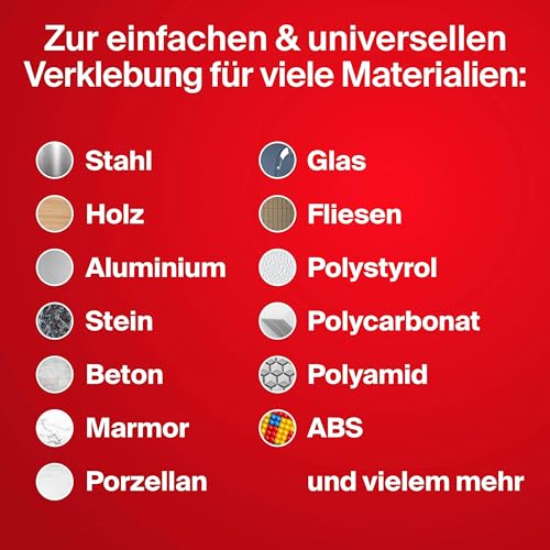 Fischer Kraftkleber 2-Komponenten-Klebstoff für Reparaturen