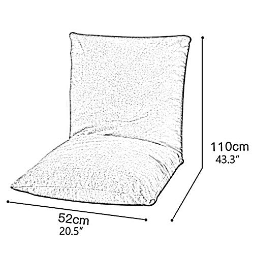Silla plegable ajustable con respaldo, reclinable de 6 velocidades, funda extraíble lavable, ideal para sala de estar, dormitorio y ventana de bahía