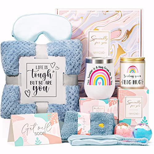 Image of Get Well Soon Gifts for Women, Inspirational Birthday Gifts for Women, Self Care Package Get Well Gift Baskets for Friends After Surgery, Sympathy Thinking of you Gifts, Feel Better Cancer Care Gifts