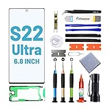 Tpyag Screen Replacement for Samsung Galaxy S22 Ultra,Replacement Screen for Galaxy S22 Ultra Series 6.8 inch,Screen Repair Kit with Waterproof Adhesive(NO OLED & Touch Digitizer)