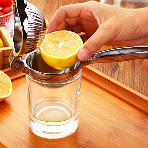 SUWIAKLALL Espremedor de limão em aço inoxidável espremedor manual de frutas