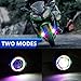 Ourbest Motorcycle Fog Lights with Switch, 12V/24V 3in Halo Auxiliary Light for ATV Scooter Trucks Luces exploradoras para Moto Pair Multicolored