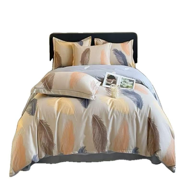 Parure de lit pastorale en coton pour une chambre parentale douce et fraîche