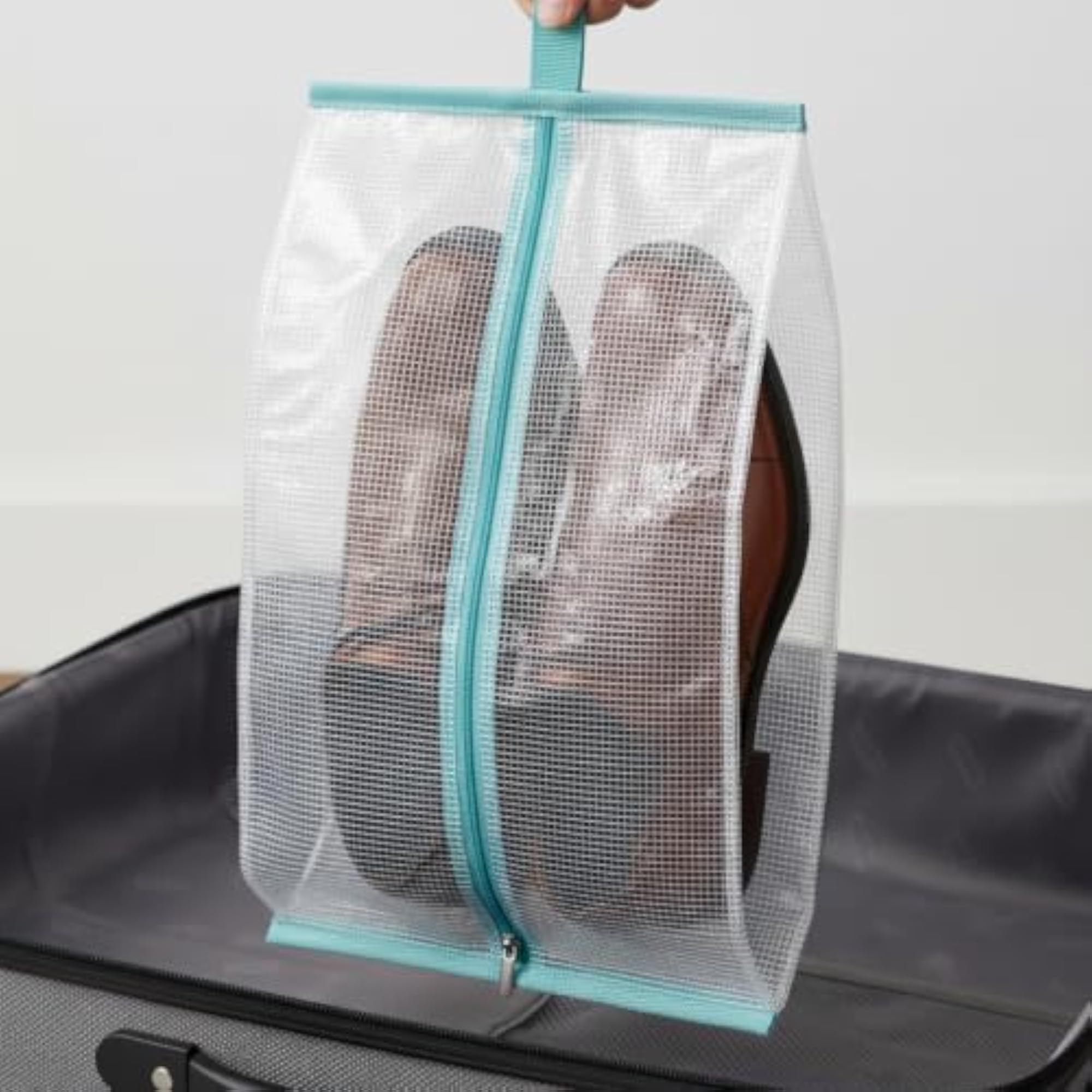 PVC Transparent Shoe Storage Bags, Travel Organizer