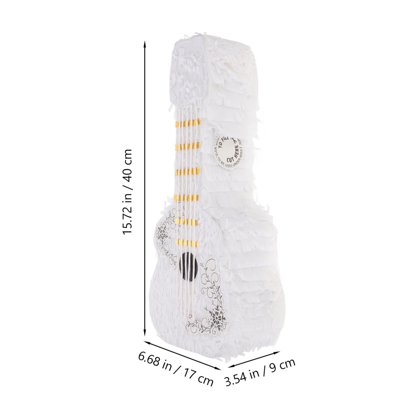 HANABASS Violin Shaped with Stick Candy Filled Party Decoration for Birthdays Fiesta Celebrations and Fun Activities for Boys and Girls and