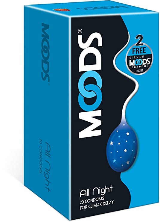 Image of Moods All Night -20's Condom With 2 Piece Extra