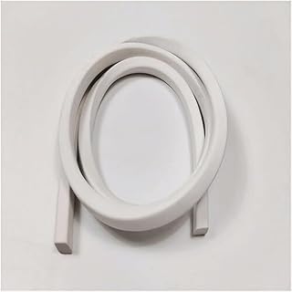 ENSDIEPLS Tira de Sellado de Espuma de Silicona, Tira de Espuma de Silicona Rectangular Blanca Cuadrada de 1M, herrajes for Ventanas(2mmX2mm)