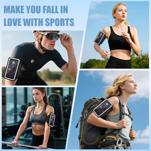 PEDVSTY Running Armband with Earphone Pouch & Card Slot, Up to 6.8" Phones - image 7