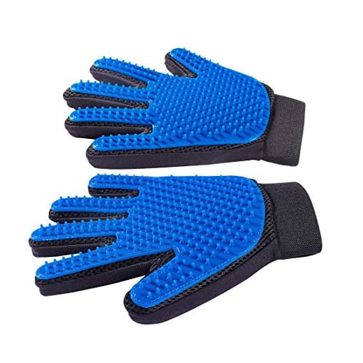Derosen Premium Pet Grooming Deshedding Gloves - 1 Pair - You and Your Pet Deserve The Very Best -“Long Short Big or Small We Comb em All”