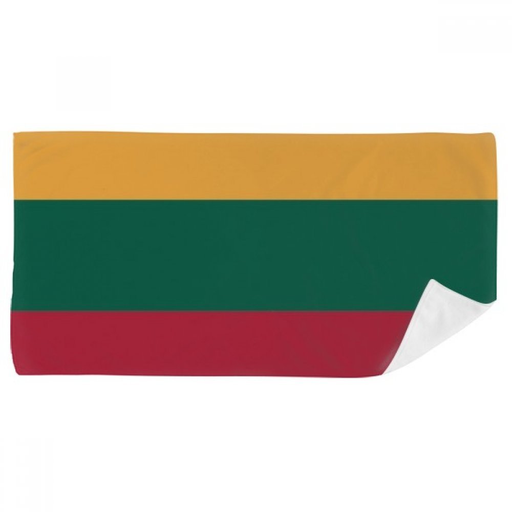Serviette de bain Lituanie douce débarbouillette multicolore 35x70cm