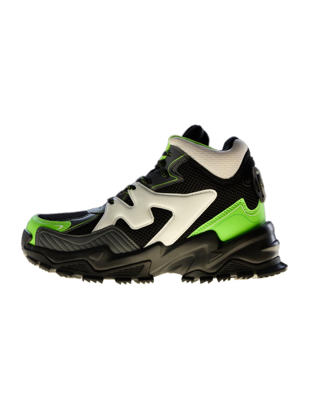 the souled store Fumes NX: Men and Boys High Top Sneakers Streetwear Shoe Breathable Mesh and Synthetic Upper Chunky Midsole RidgeLock Traction Sole Lace Up Closure-picture-42