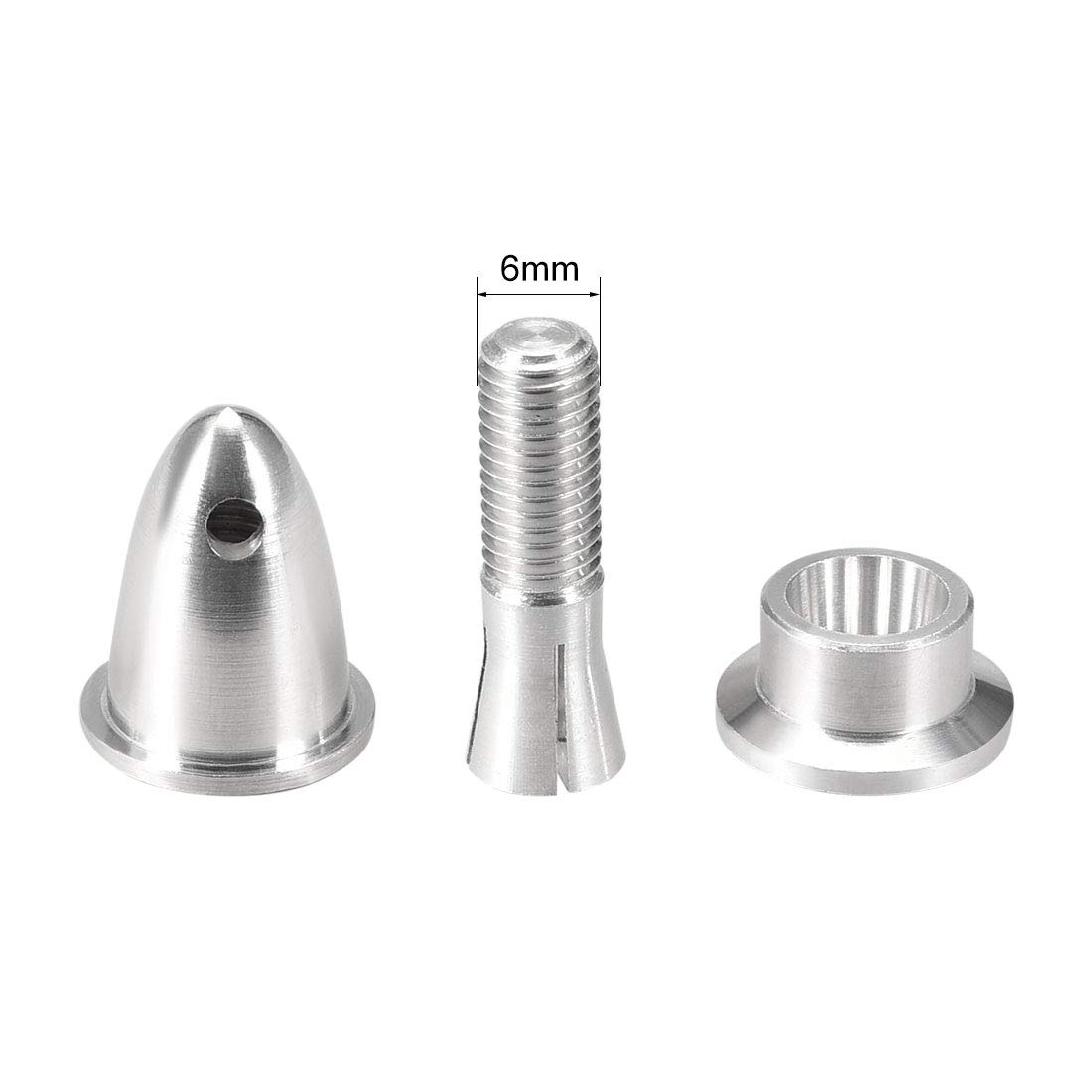 uxcell 4PCS RC Airplane Spinners Propeller Adapter Saver for Shaft Brushless Motor (4mm Aperture and 6mm Output Axle)