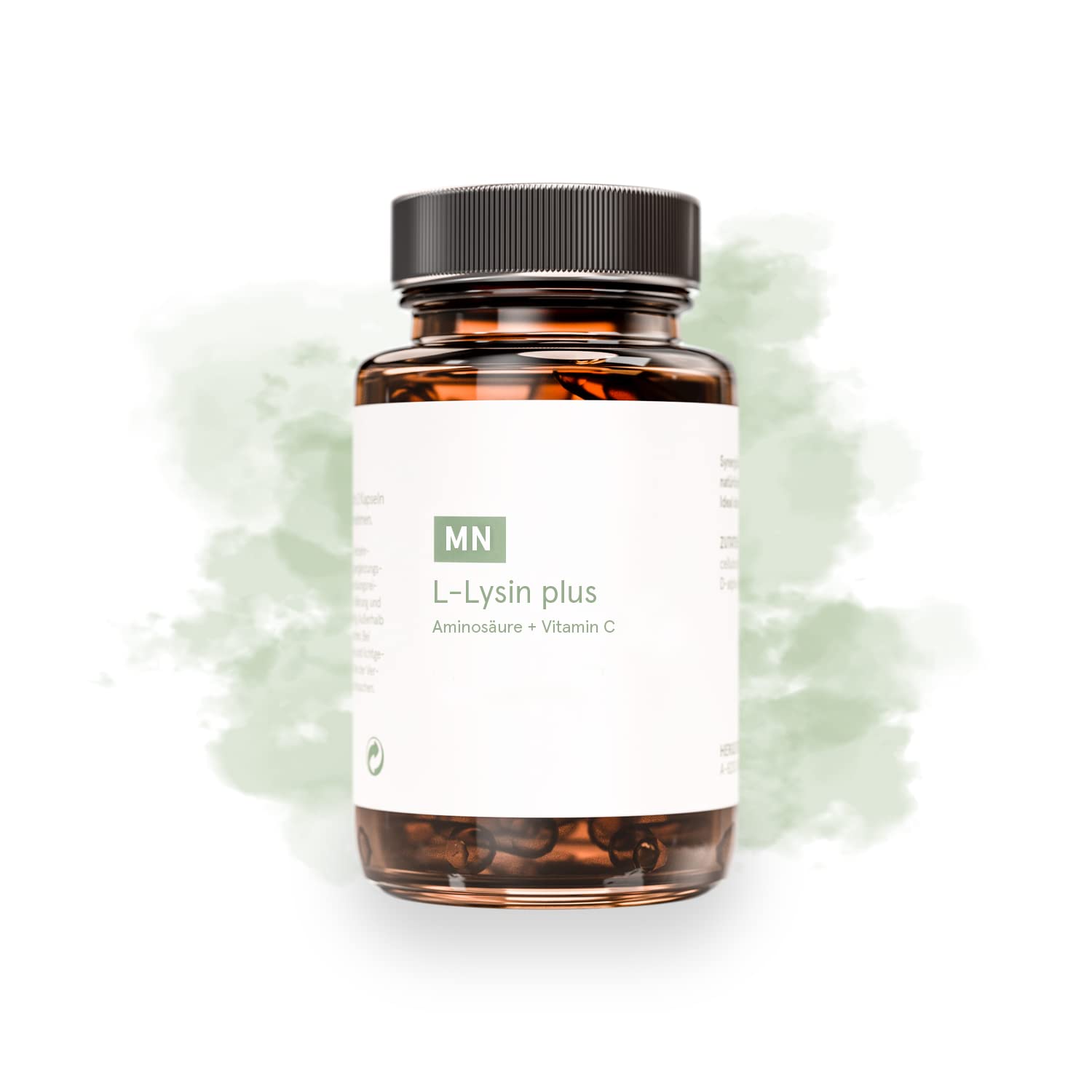 L-Lysin plus | Premium Lysin Kapseln | Mit Vitamin C und essentiellen Aminosäuren | 100% Vegan | Pflanzliche Fermentation | 60 Kapseln