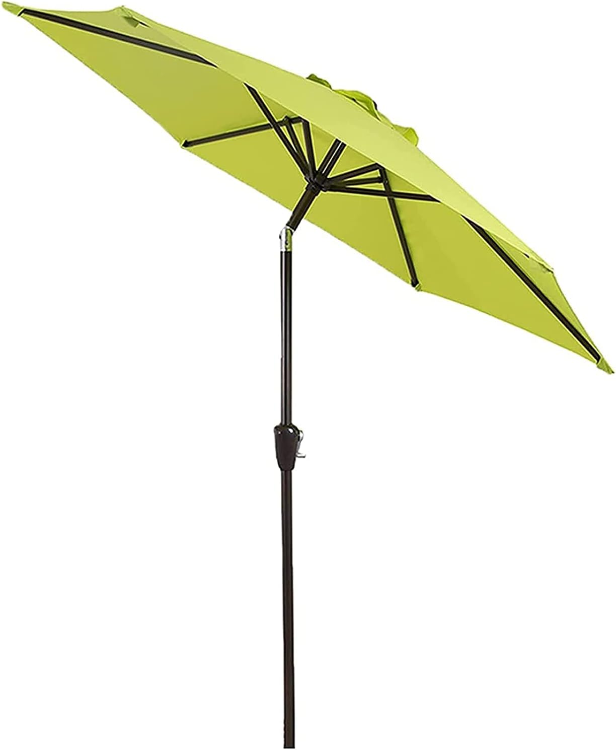 Tilting Garden Parasol, Patio Umbrella with Hand Crank, Waterproof and Uv Protection, Sun Shades, Beach, Outdoor Parasols(Beige-2.25M)