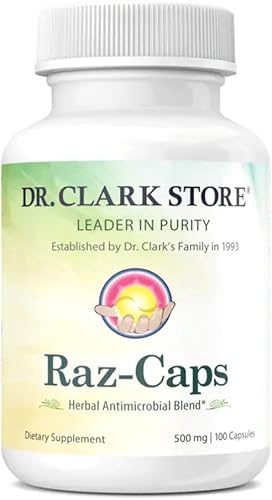 Suplemento Dr. Clark Raz-Caps, 500 mg, 100 cápsulas de gelatina