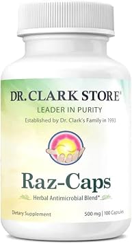 Dr. Clark Raz-Caps Supplement, 500mg, 100 Gelatin Capsules