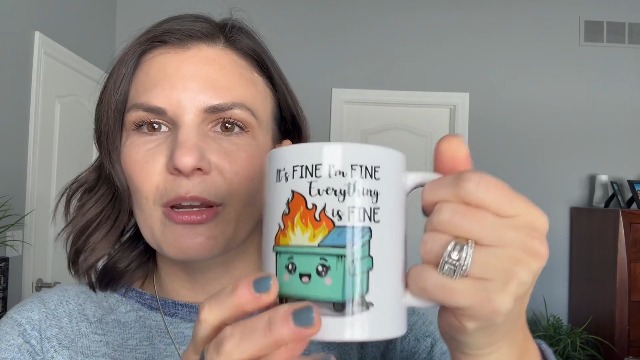 Taza de cerámica porcelana 11 oz doble cara miniatura 7
