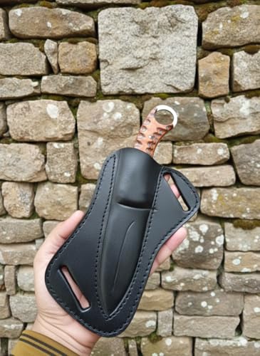 Fixed Blade Hunting Back Belt Tracker Knife Damascus Steel E