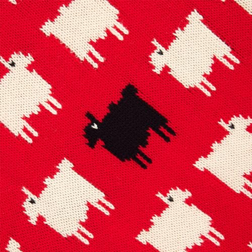 Unisex Black Sheep Red Color Soft Knitted Wool Sweater Inspired by Lady Princess Diana4