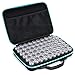 Hipiwe 60 Grids Diamond Painting Storage Case, Clear Plastic Diamond Embroidery Box, DIY 5D Diamond Art Craft Accessory Organizer Jewelry Beads Sewing Pills Container Holder (Blue)