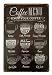 ERLOOD Coffee Menu Know Your Coffee Tin Sign Wall Retro Metal Bar Pub Poster Metal 12 X 8