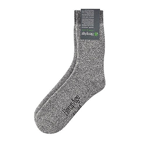 HempAge Unisex Erwachsene Hanf Frottee Socken, Farbe: Melange, Gr.: L