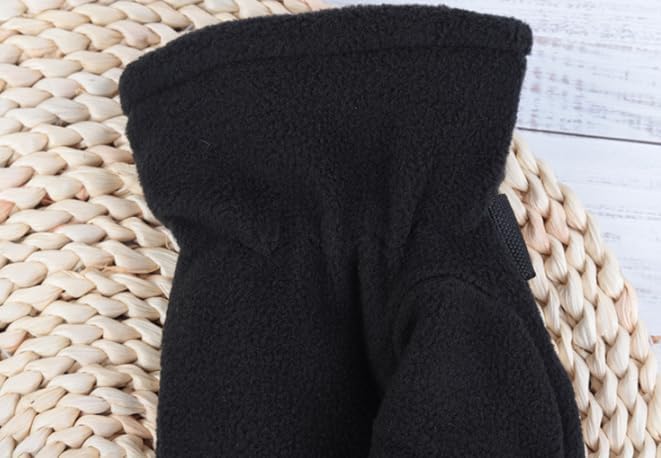 Men Winter-Polar-Fleece-Driving-Gloves Soft Warm Double-layer Windproof Cold-Weather Gloves for Riding Sport Outdoor