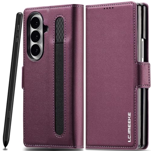 Samsung Galaxy Z Fold 8 Ultra�p���U�[�P�[�X [S�y���z���_�[�t��] �E�H���b�g�J�o�[�ARFID�u���b�L���O�J�[�h�X���b�g�A�L�b�N�X�^���h�AGalaxy Z Fold 8 Ultra 5G�p���C�ی�t�H���P�[�X�A���U�[�A�p�[�v��