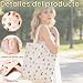 Imagen de Bolsa de Tela algodón Lino Reversible 1 Pieza 40x36 cm Bolsa Tote Reutilizable Mujer niña Bolsa Compra ecológica Ligera Bolso Hombro Doble Cara diseño Moderno Uso Diario