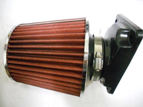 Air Intake Filter MAF Adapter + 3” Air Filter For 1991-1999 3000GT 3.0 V6 (Include Red Air Filter)