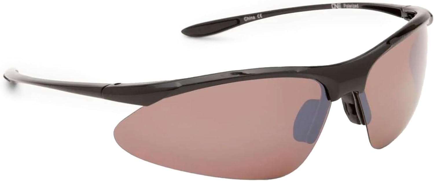 Optic Nerve Tightrope Polarized Sport Sunglasses – Lightweight Sportwrap Frame, UV Protection, Anti-Glare – Unisex Fit