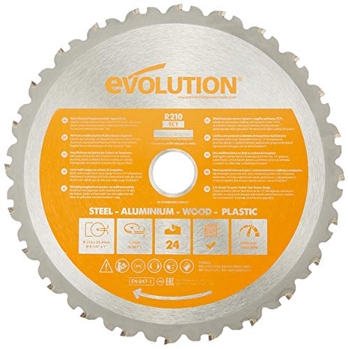 Scie à onglet mixte R210CMS Evolution Power Tools 210mm avec lame orange - 6