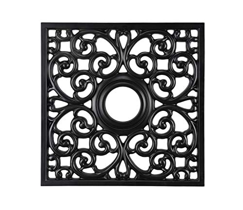 Aspen Creative 20300 18" Wide Square Ceiling Medallion, Black by Aspen Creative - Used condition - CA$16.41