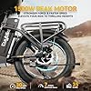 EUYBIKE Folding Electric Bike for Adults,1000W Motor(Peak 1500W),30MPH 60Miles Long Range,48V 20Ah Removable Battery, 20" Fat Tire Foldable Ebikes,7-Speed E-Bikes B-White… #1