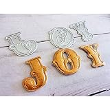 26 Big Art Capital Letter Cutting Dies Words 6.3x6.3Inches Alphabet Stencil DIY Scrapbooking Gift Ca