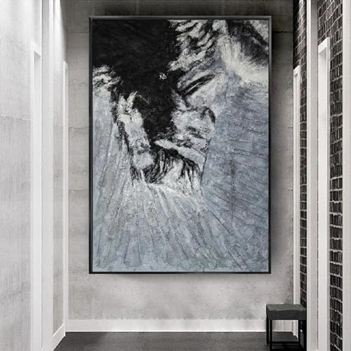 Peinture murale abstraite haut de gamme style nordique YAJNILUCK encadrée