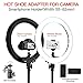 FOSITAN LED Ring Light with 2M Stand for Phone and Camera, 18 inches/48.5cm Outer 55W 5500K/3200K Dimmable w/Filters Carrying Bag for YouTube Vlog Makeup Studio Video Shooting