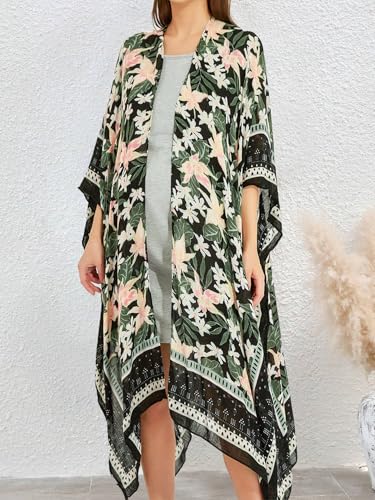 Image of Moss Rose Women Summer Bikini Kimono Bathing Suit Cover Ups for Swimwear