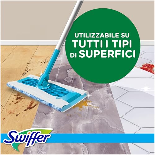 Swiffer Wet Lavapavimenti, 44 Panni Umidi, Limone, Maxi Formato, Lava Pavimenti, Pulizia Igienica Profonda, Rimuove Sporco e Batteri, per Tutti I Tipi di Pavimenti - Immagine 3