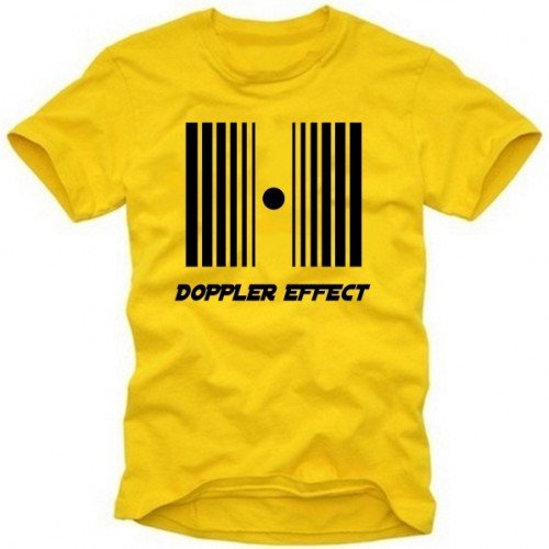 Coole-Fun-T-Shirts T-Shirt Doppler Effect, Uomo