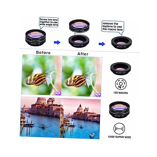 Kit objectifs pour smartphone macro cpl compatible avec téléphones mobiles - 5