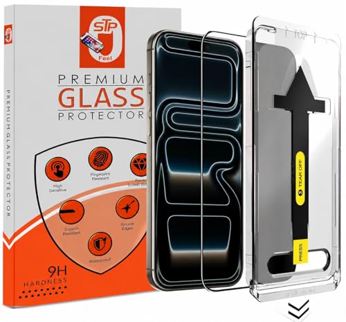 Image of STP FEEL EZEE Tempered Glass Guard For iPhone 17 Pro Max (6.9 Inch) | Pack of 1, Easy Applicator, Premium, Screen Protector Guard