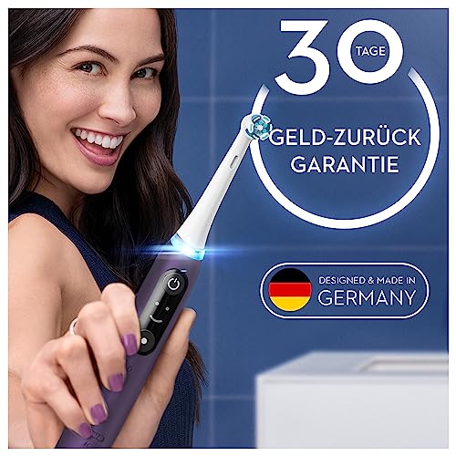 Oral-B iO Series 8 Elektrische Zahnbürste/Electric Toothbrush, 6 Putzmodi für Zahnpflege, Magnet-Technologie, Farbdisplay & Beauty-Tasche, Special Edition, Geschenk Mann/Frau, violet ametrine – Bild 8