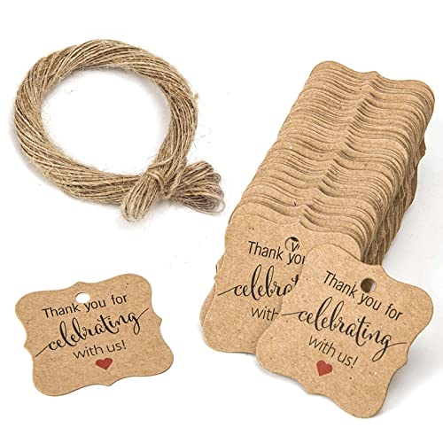 Etiquetas de regalo de boda Etiquetas de regalo de papel Kraft Pequeñas Paquete de 100 etiquetas para el día de San Valentín Manualidades de boda Favores de fiesta de Navidad Etiquetas de deseos Cover