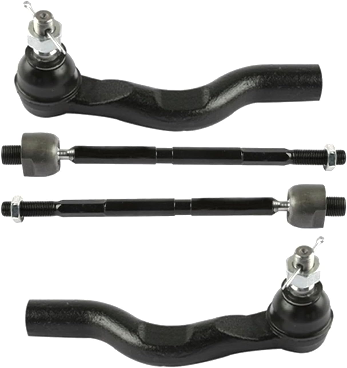 Tie Rod End Front Inner & Outer Assembly for Honda for CR-V 1.5L 1497CC Turbocharged/2.0L 1993CC 122Cu. in l4 FULL HYBRID EV-GAS (FHEV) DOHC Naturally Aspirated 2023