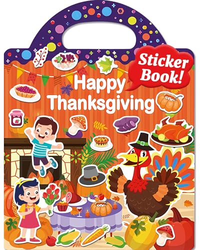 Walenced Reusable Sticker Book, Stickers for Kids, Travel Toys Gifts