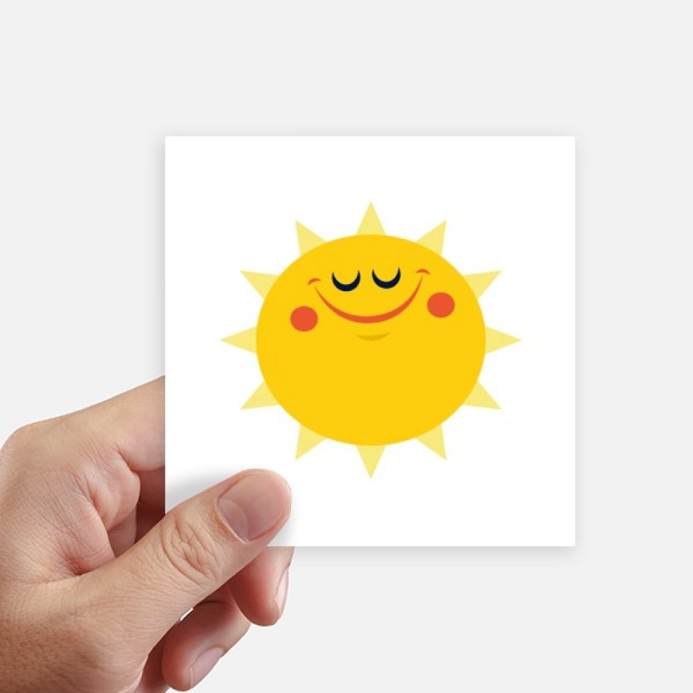 DIYthinker Universe And Alien Smiling Sun Sticker Square Waterproof Stickers Wallpaper Car Decal
